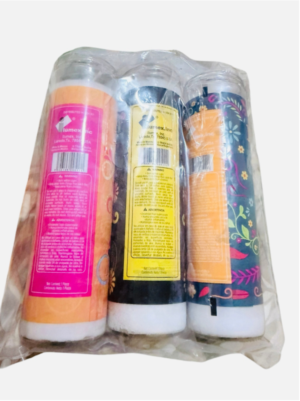 Lumex Dia De Los Muertos Candle Set One Size Multicolor Black - Picture 4 of 10